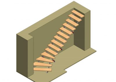 3D Treppenansicht